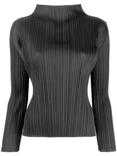 Pleats Please By Issey Miyake плиссированный атласный топ