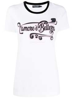 Dolce & Gabbana футболка с принтом Lamore