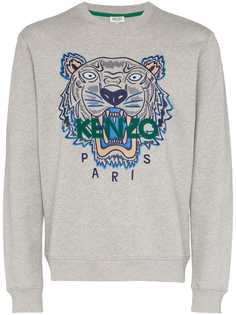 Kenzo толстовка с вышивкой Tiger