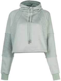 Off-White укороченное худи с кулиской