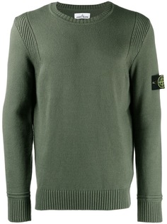 Stone Island толстовка с нашивкой-логотипом
