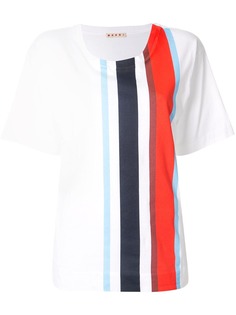 Marni полосатая футболка с короткими рукавами