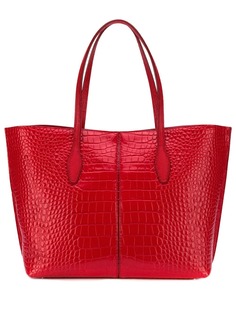 Tods сумка-тоут с тиснением под кожу крокодила Tod`S