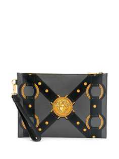 Versace большой клатч с принтом Bondage