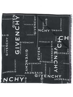 Givenchy шарф с бахромой