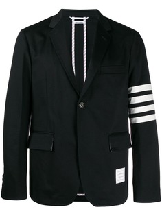 Thom Browne пиджак с полосками 4-Bar на рукаве