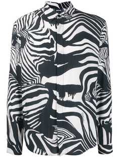 Just Cavalli рубашка с зебровым узором