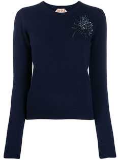 Nº21 embroidered knitted jumper