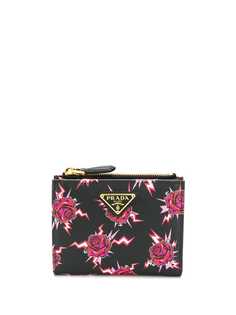 Prada кошелек с цветочным принтом
