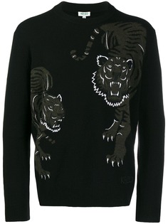 Kenzo свитер с вышивкой Tiger