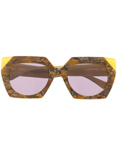 Ganni двухслойные солнцезащитные очки