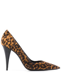 Saint Laurent туфли-лодочки с леопардовым принтом