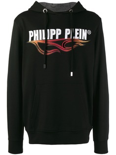 Philipp Plein толстовка Flame с капюшоном