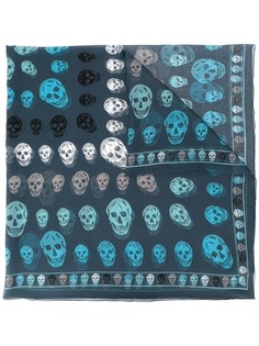Alexander McQueen шарф с принтом Skull