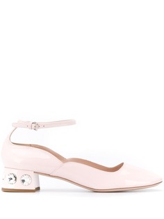 Miu Miu декорированные туфли Мэри Джейн