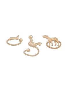 Marni комплект из трех колец
