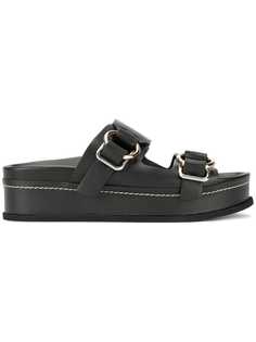 3.1 Phillip Lim шлепанцы Freida с двумя пряжками на платформе