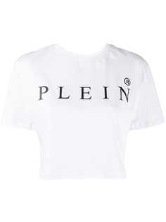 Philipp Plein укороченная футболка с логотипом