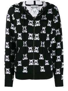 Moschino куртка Teddy Bear на молнии с капюшоном