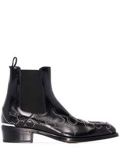 Alexander McQueen ботинки по щиколотку Flame с заклепками