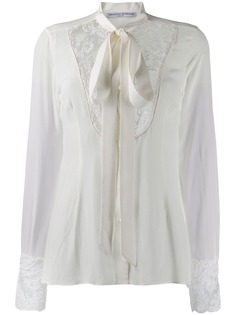 Ermanno Scervino блузка с кружевными вставками