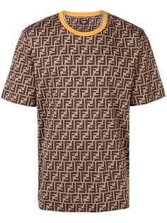 Fendi футболка с логотипом FF