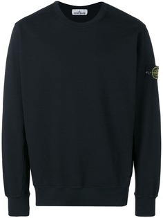 Stone Island толстовка с нашивкой-логотипом