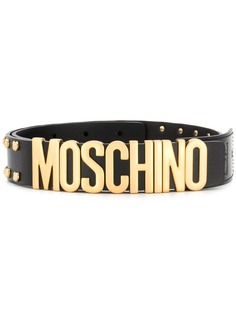 Moschino ремень с металлическим логотипом