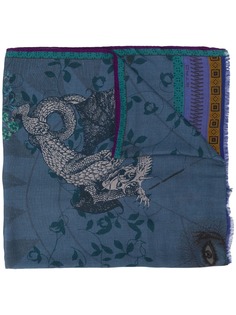 Etro шарф в технике пэчворк