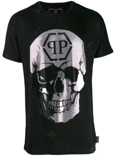Philipp Plein футболка с принтом Skull