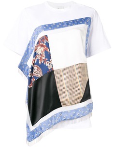 3.1 Phillip Lim футболка в стилистике пэчворк