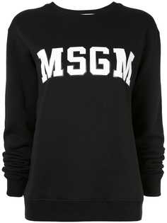 MSGM толстовка с круглым вырезом и логотипом
