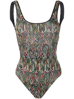 Missoni knitted patterned swimsuit