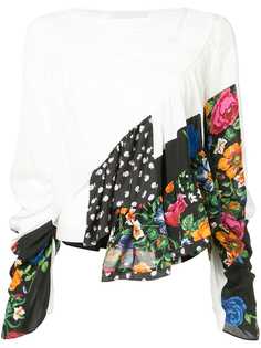 3.1 Phillip Lim блузка с оборками и цветочным принтом