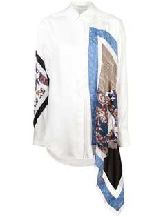 3.1 Phillip Lim Long Sleeve Patchwork Button Down
