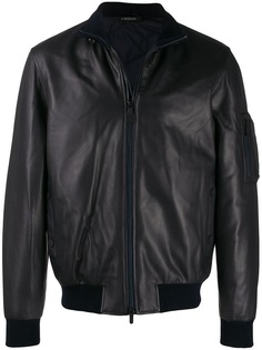 Z Zegna leather jacket