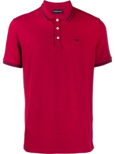 Emporio Armani embroidered logo polo shirt