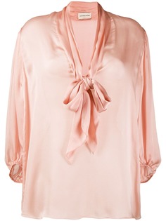 Alexandre Vauthier loose-fit bow blouse