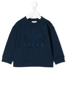 Gucci Kids embroidered logo sweatshirt
