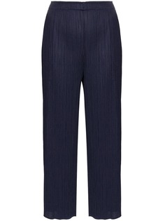 Pleats Please By Issey Miyake pleated cropped trousers