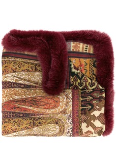Etro шарф с мехом