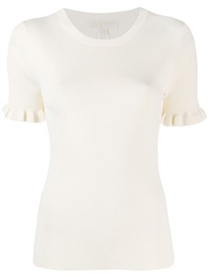Michael Michael Kors frill trim knitted top