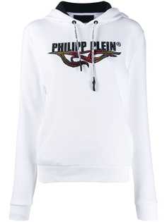Philipp Plein Flame embellished hoodie