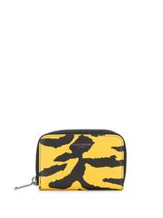 Saint Laurent animal print zip-around wallet