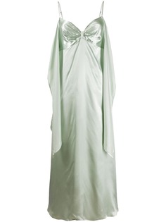 Mm6 Maison Margiela блестящее платье миди