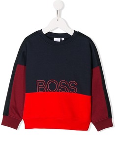 Boss Kids logo print sweatshirt