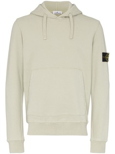 Stone Island logo-patch hoodie