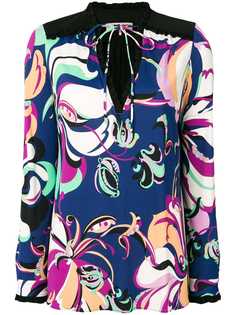 Emilio Pucci блузка с рюшами