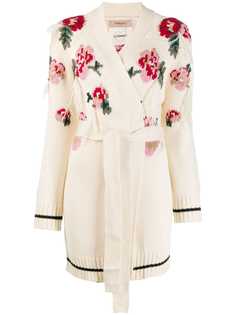 Twin-Set knitted floral cardigan