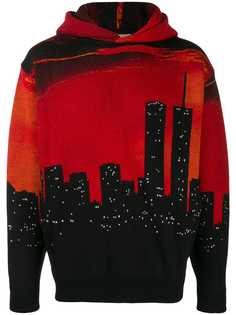 Buscemi printed NY skyline hoodie